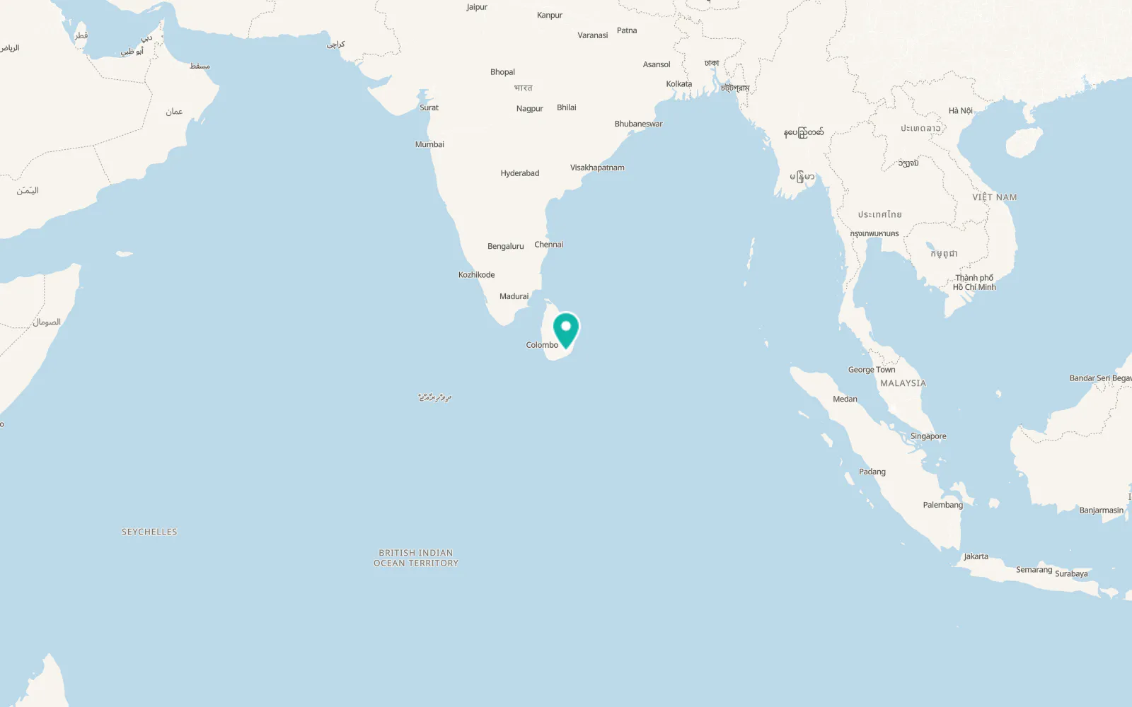 Map of Kataragama