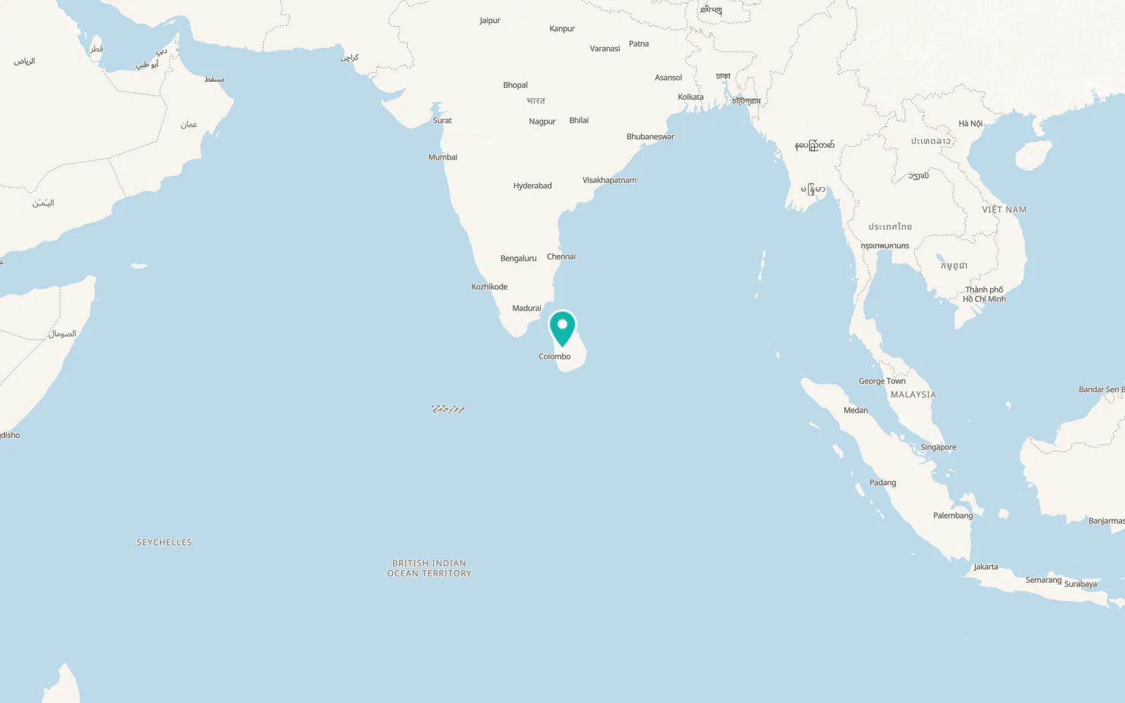 Map of Kegalle