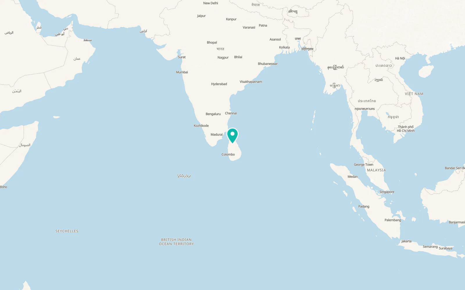 Map of Mihintale