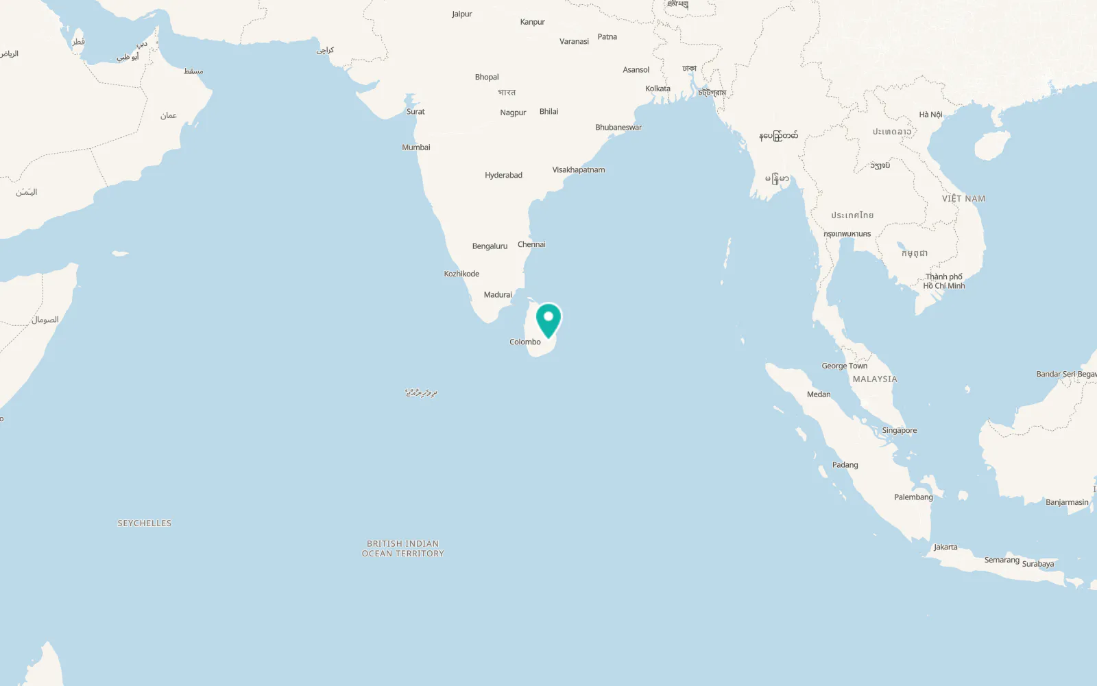 Map of Monaragala