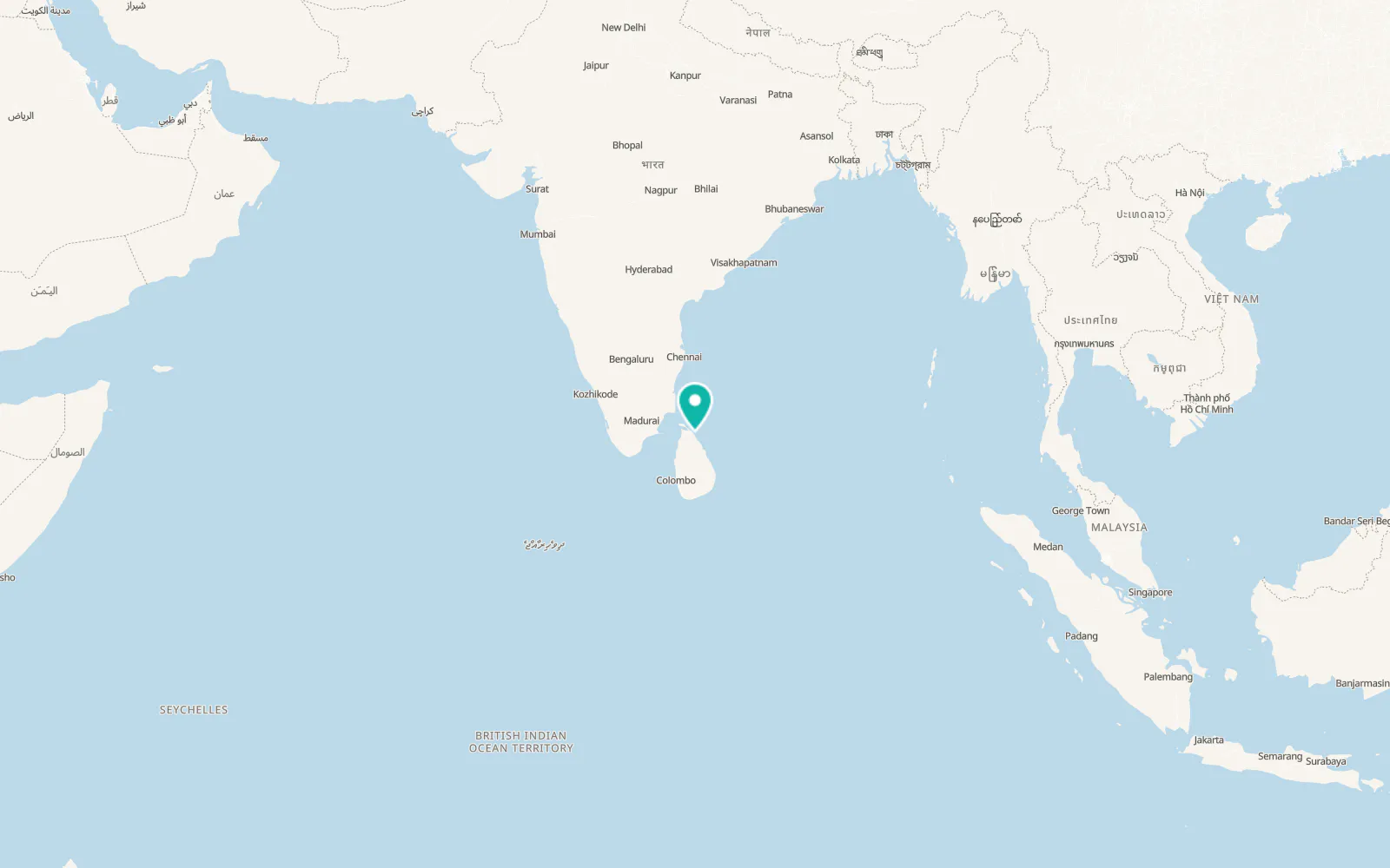 Map of Mullaittivu