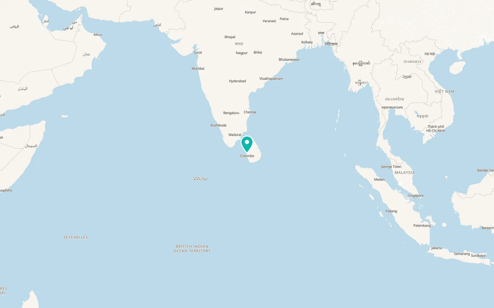Map of Negombo