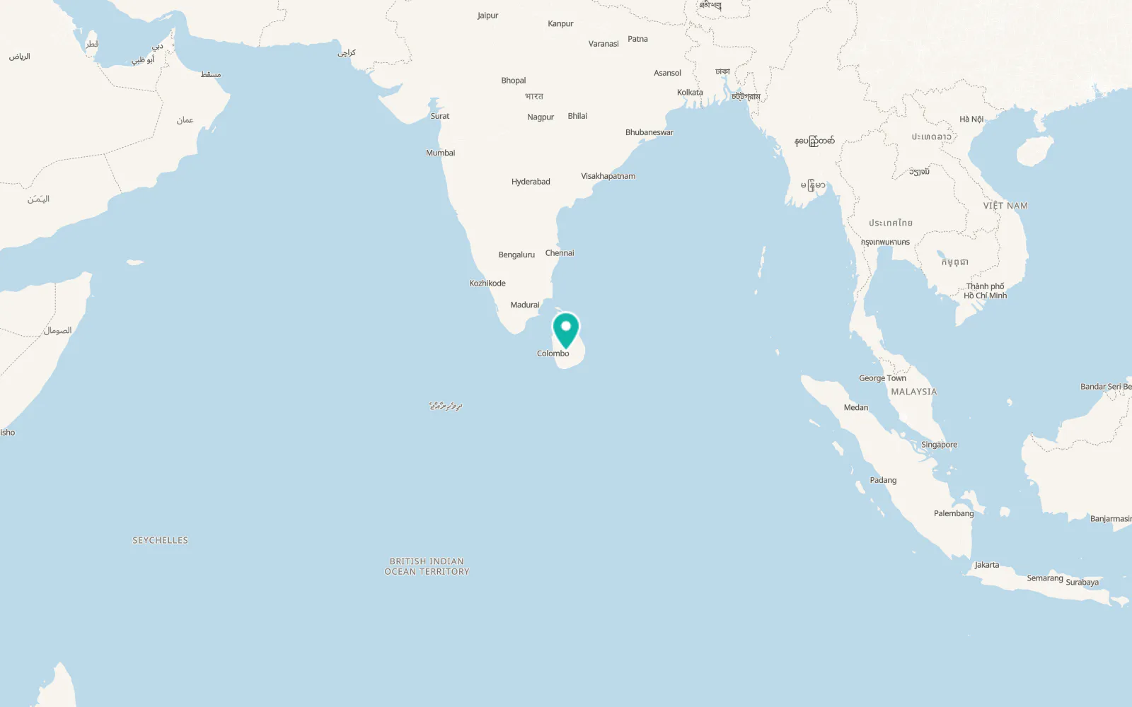 Map of Talawakele