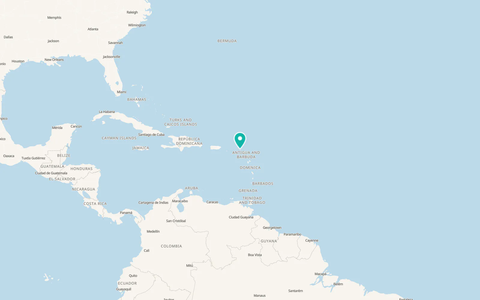 Map of Gustavia