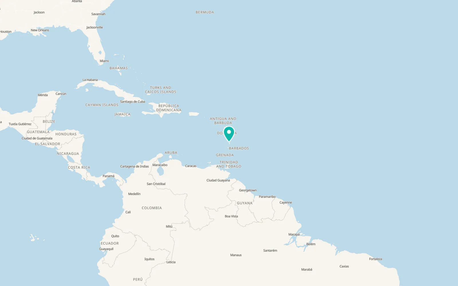 Map of Anse La Raye