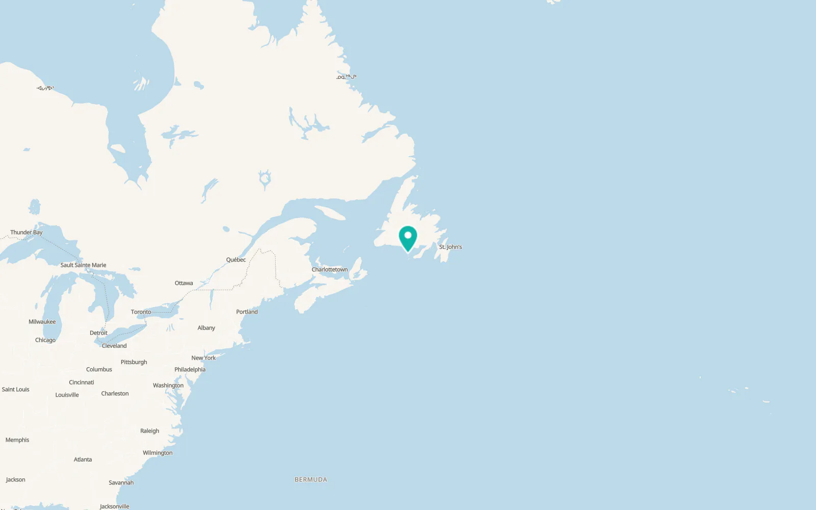 Map of Miquelon