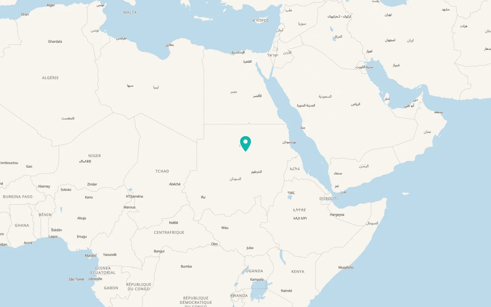 Map of Ad Dabbah