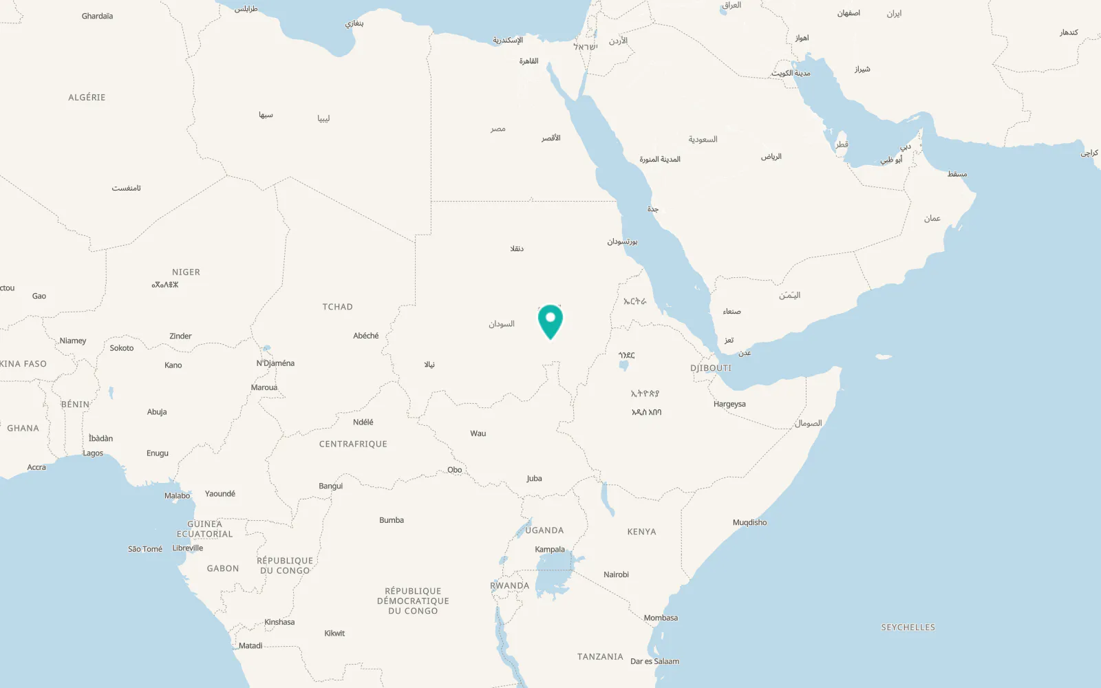 Map of Al Jazeera Aba