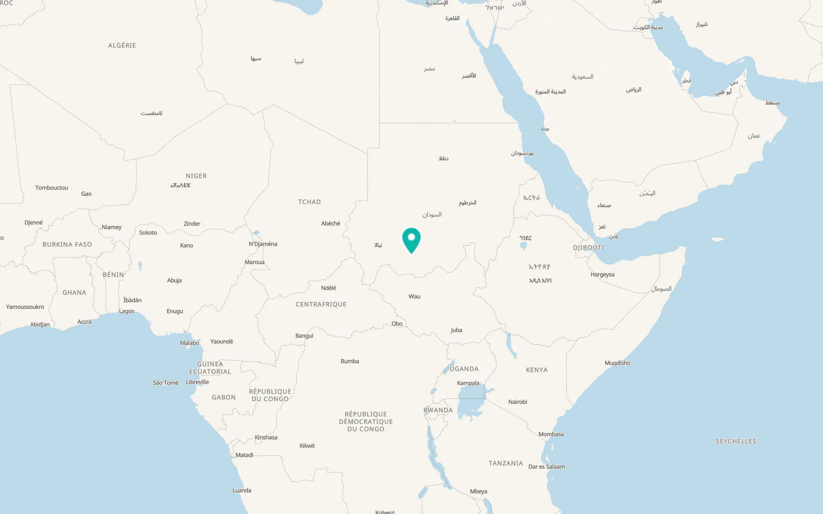Map of Al Mijlad