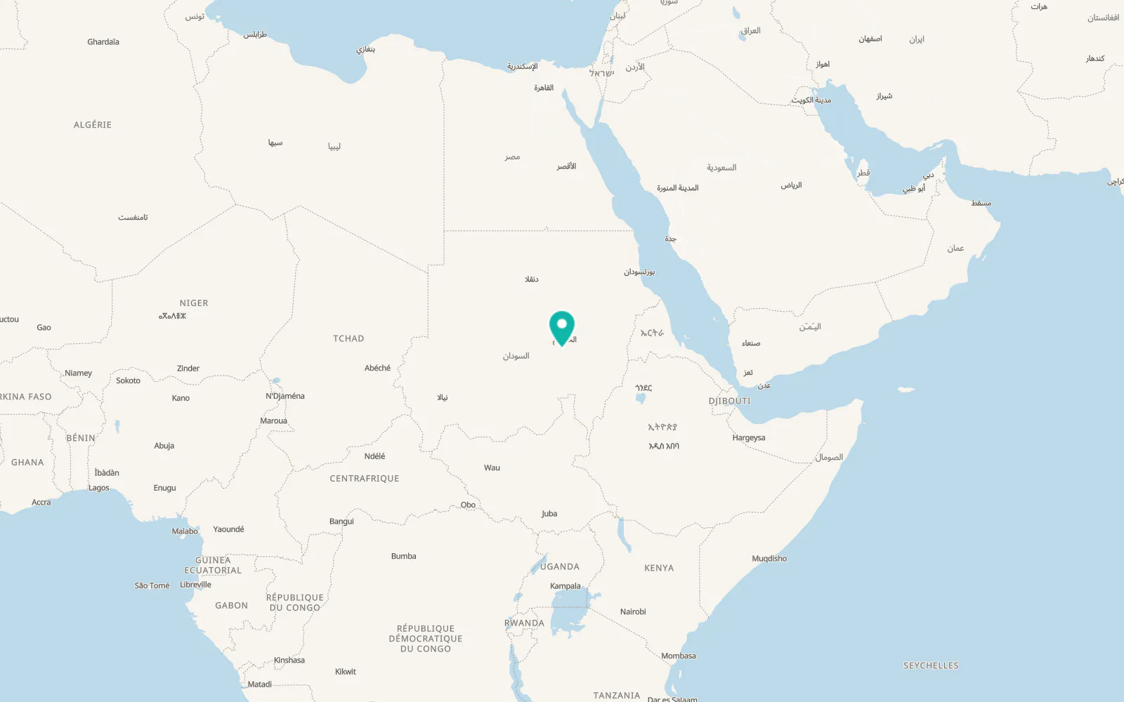 Map of Al Qiţena