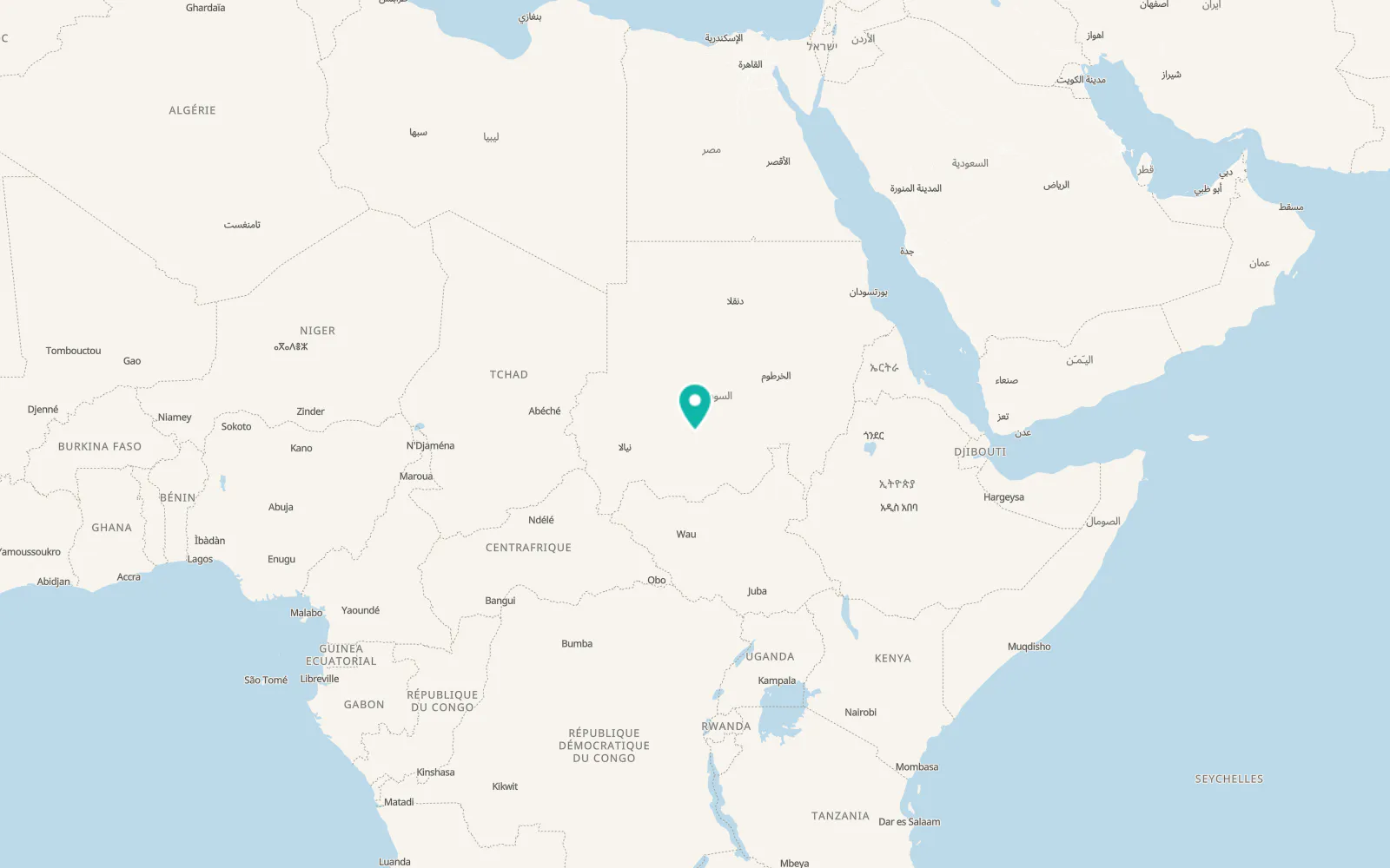 Map of An Nuhūd