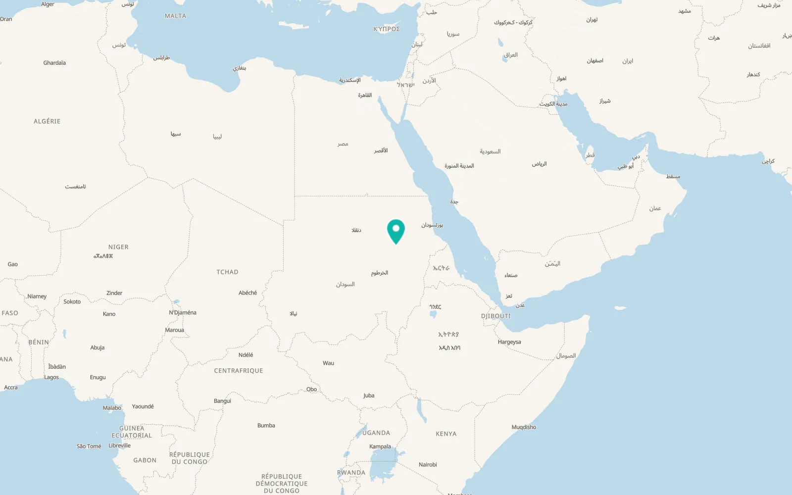 Map of Atbara