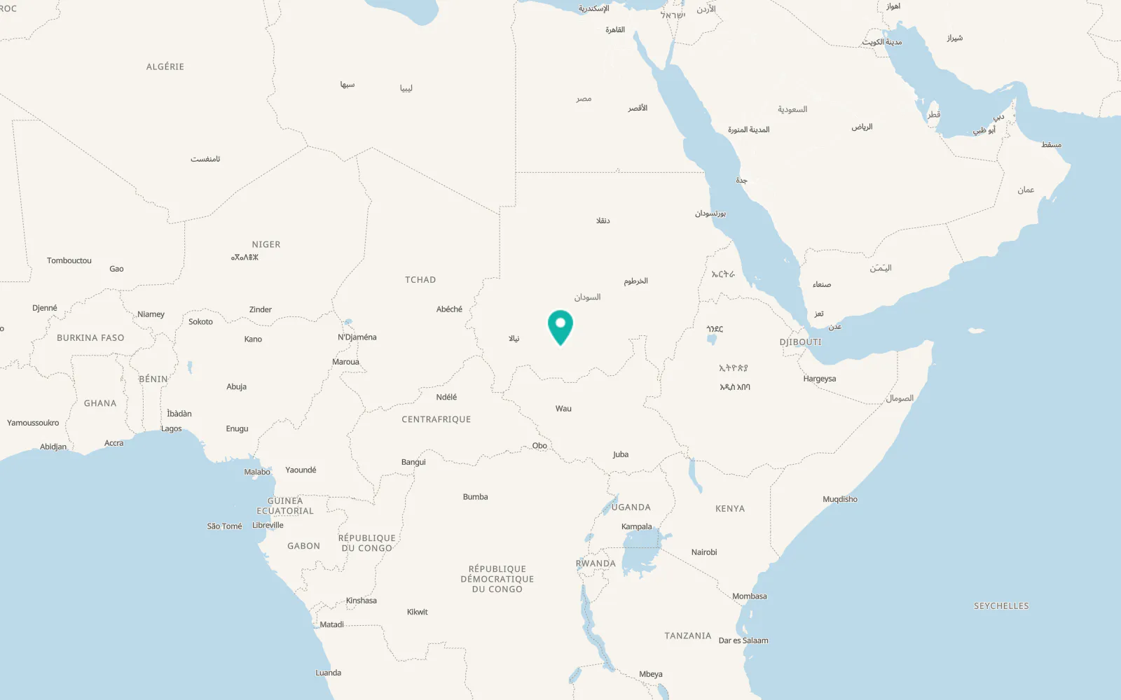 Map of Babanūsah