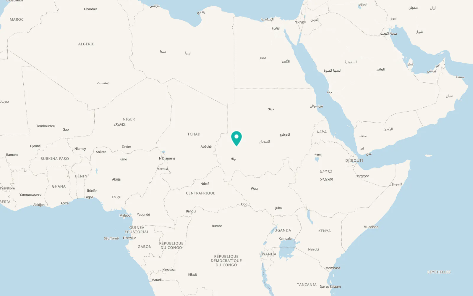 Map of El Fasher