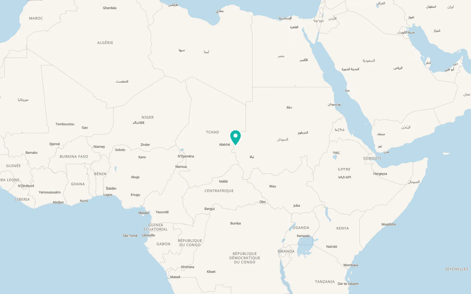 Map of El Geneina Fort