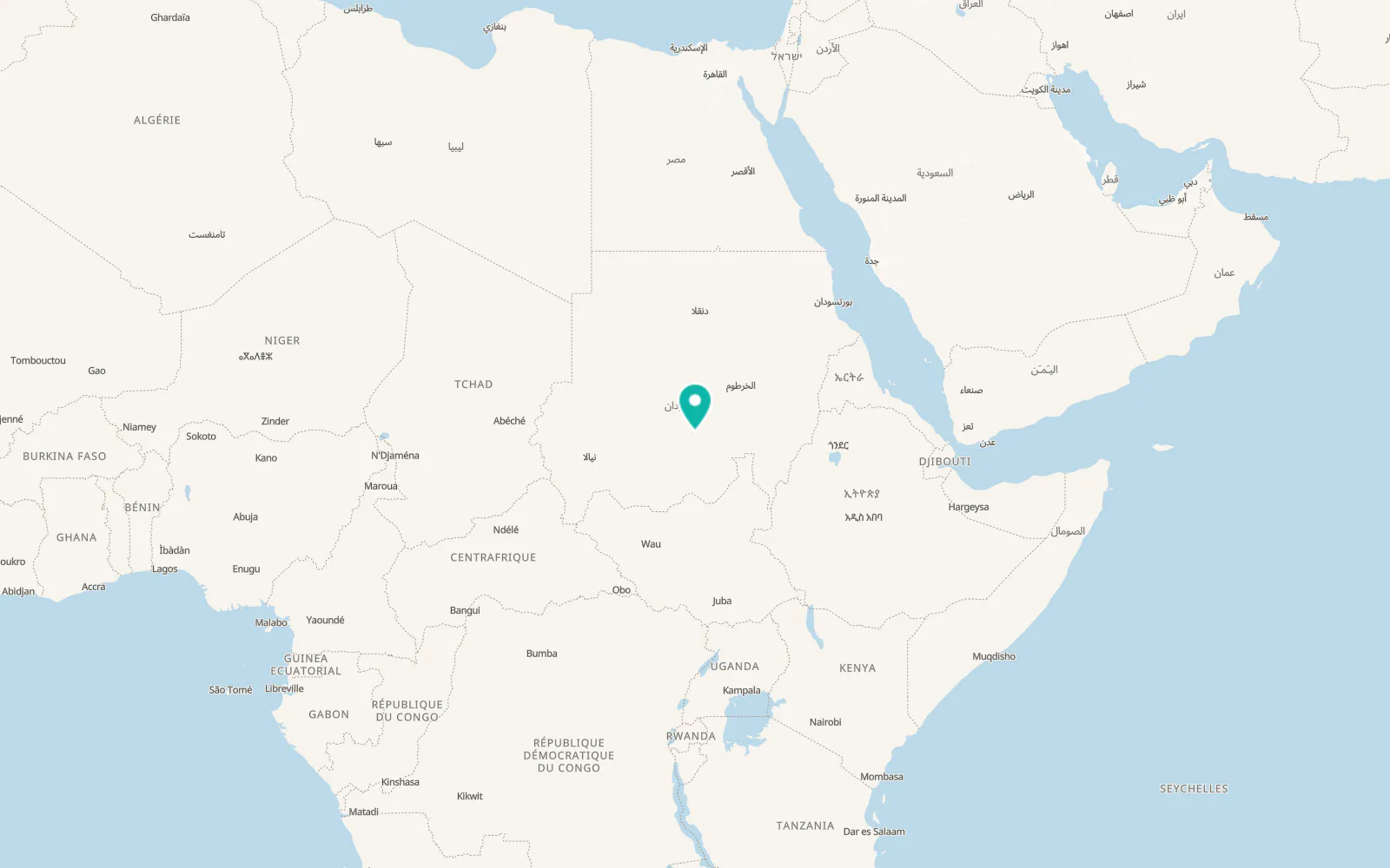 Map of El Obeid