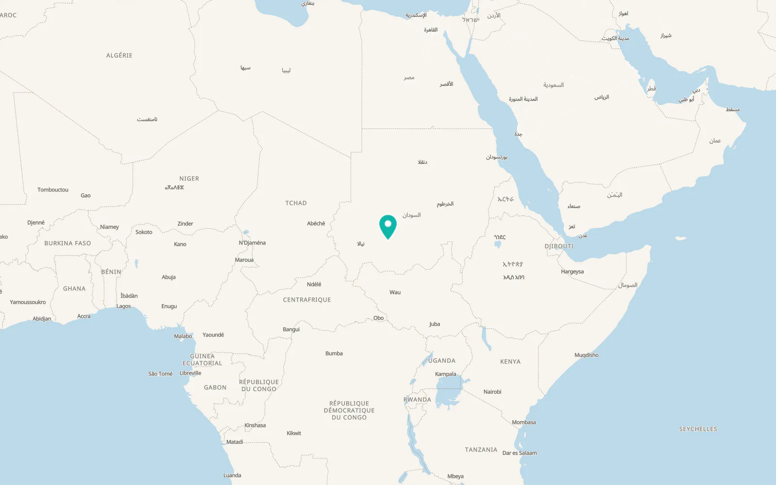 Map of Ghubaysh