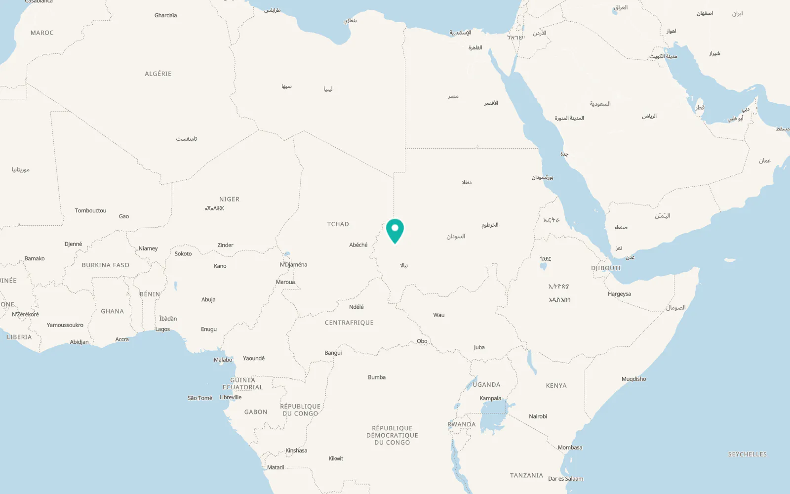 Map of Kabkābīyah