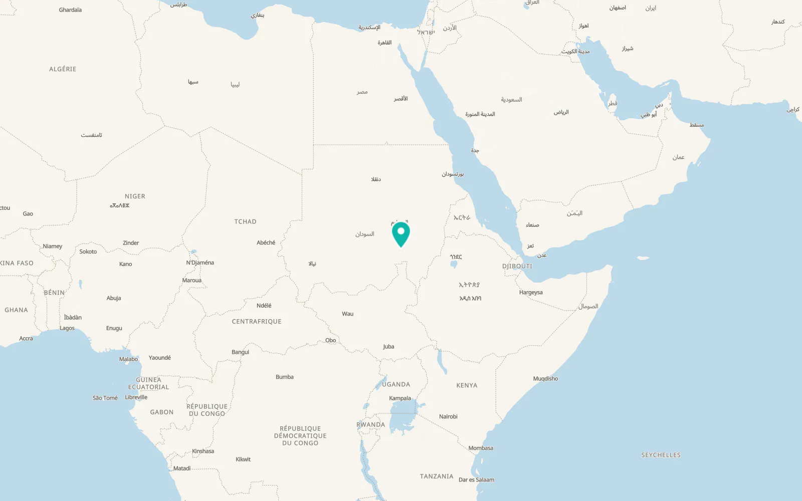 Map of Kosti