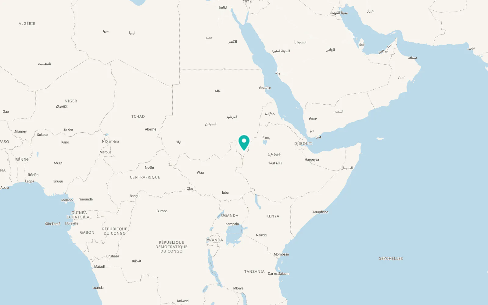 Map of Kurmuk