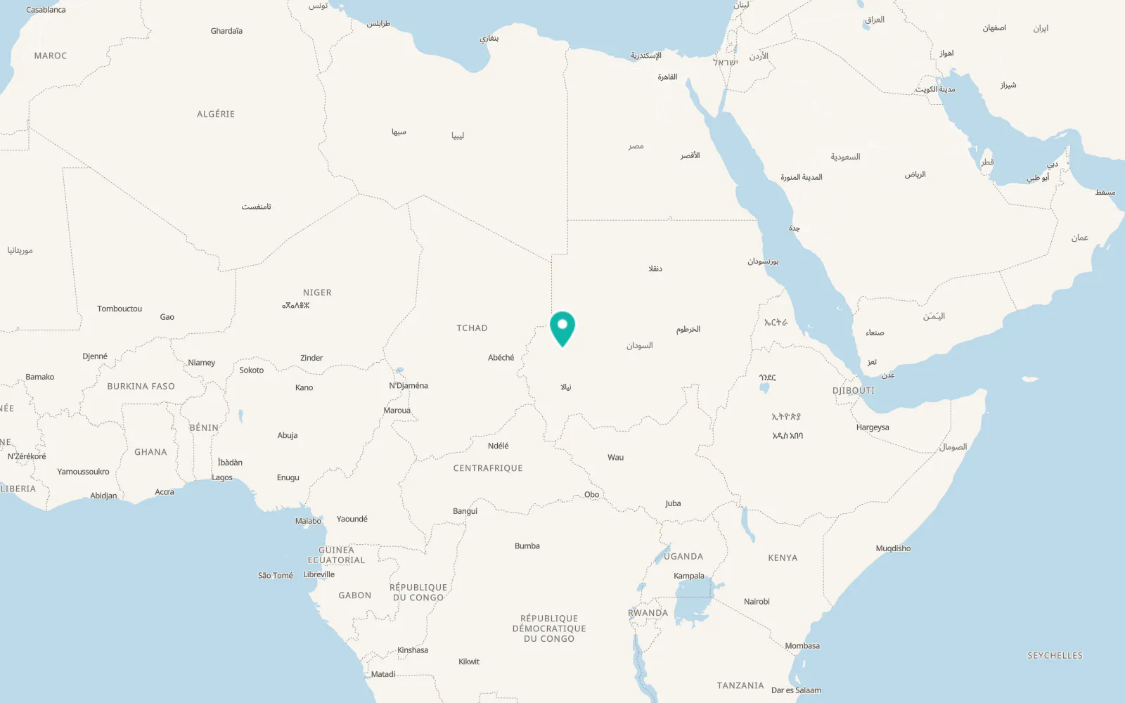 Map of Kutum