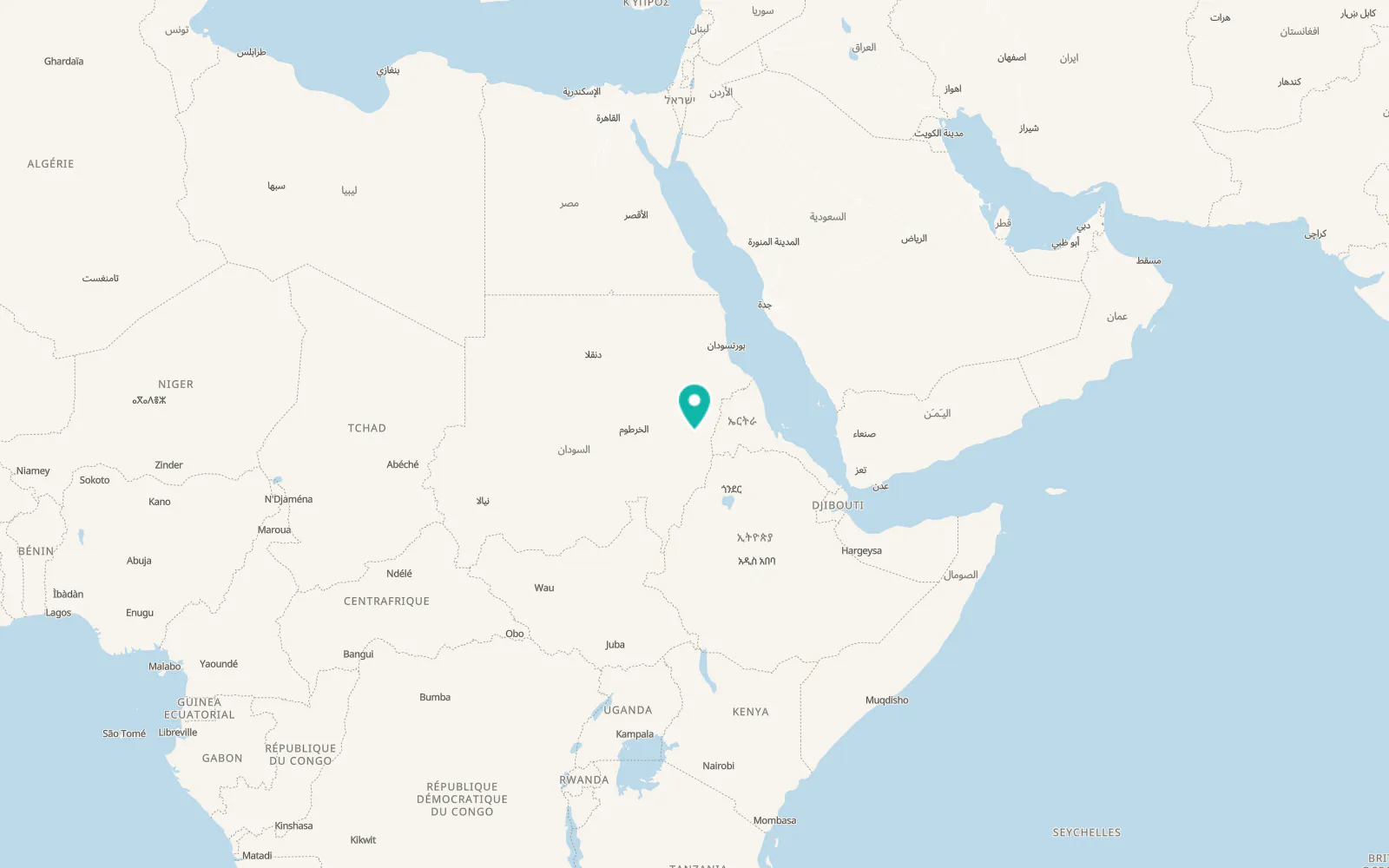 Map of New Halfa