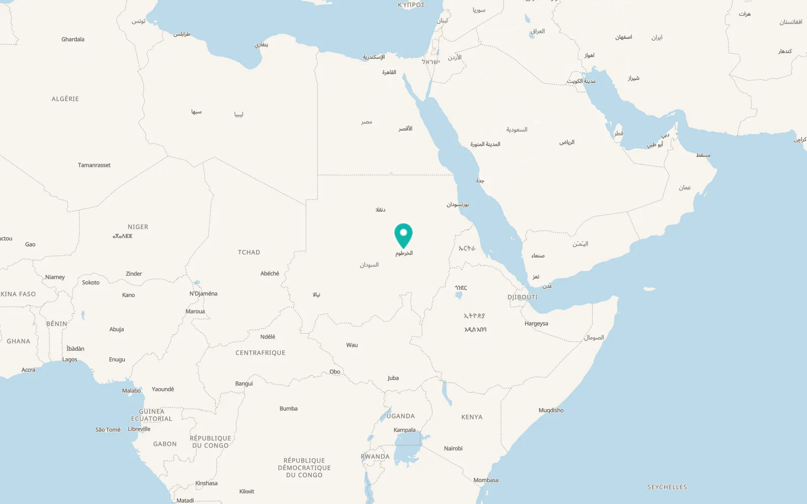 Map of Omdurman