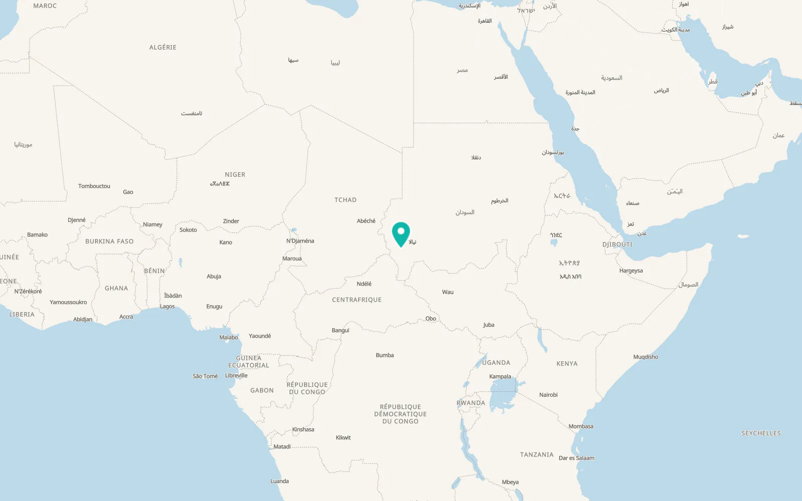 Map of Rahad al Bardi