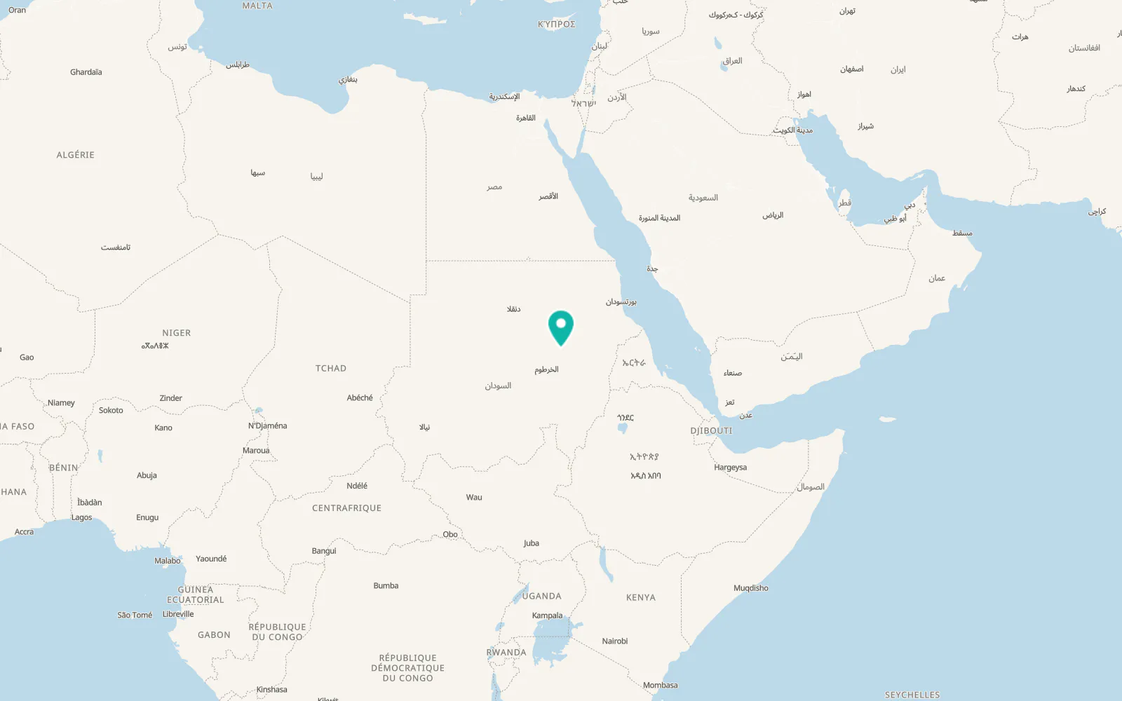 Map of Shendi
