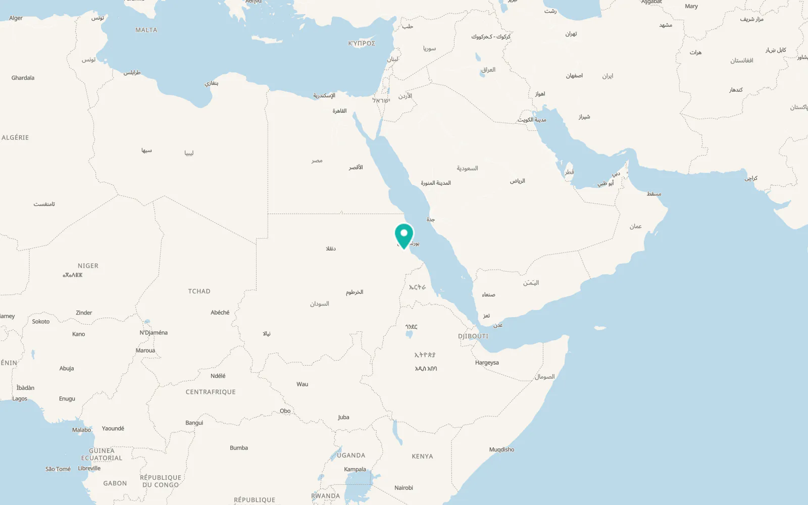 Map of Sinkat
