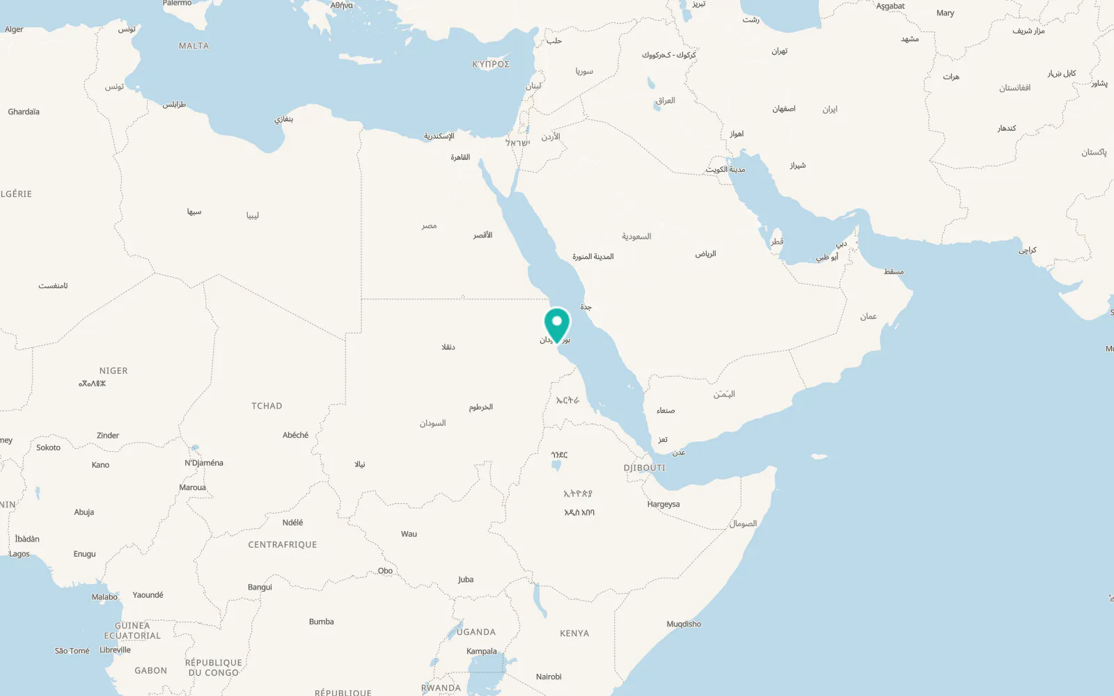 Map of Suakin