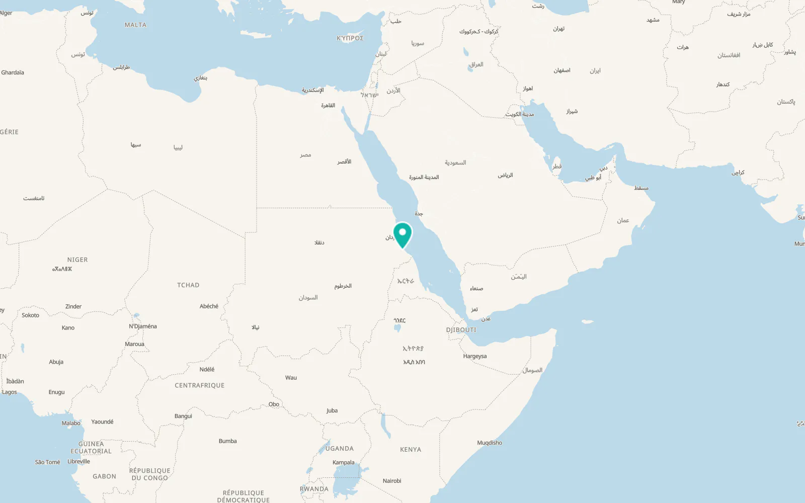 Map of Tokār