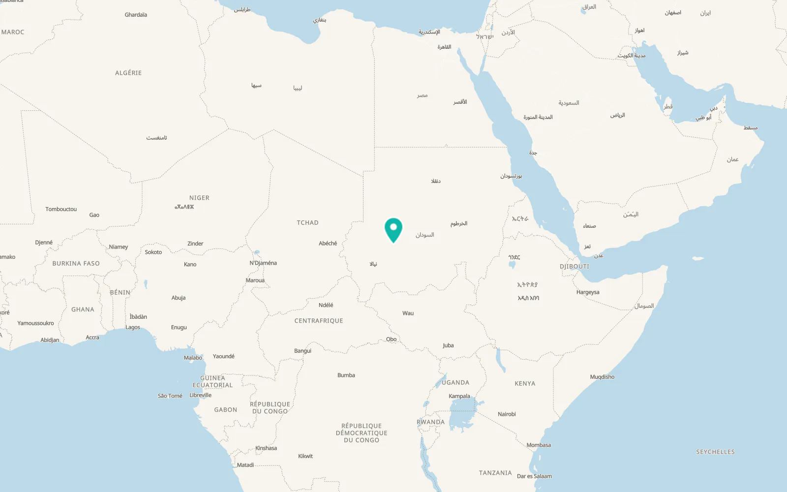 Map of Umm Kaddadah