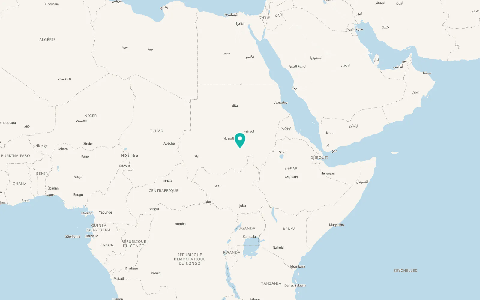 Map of Umm Ruwaba