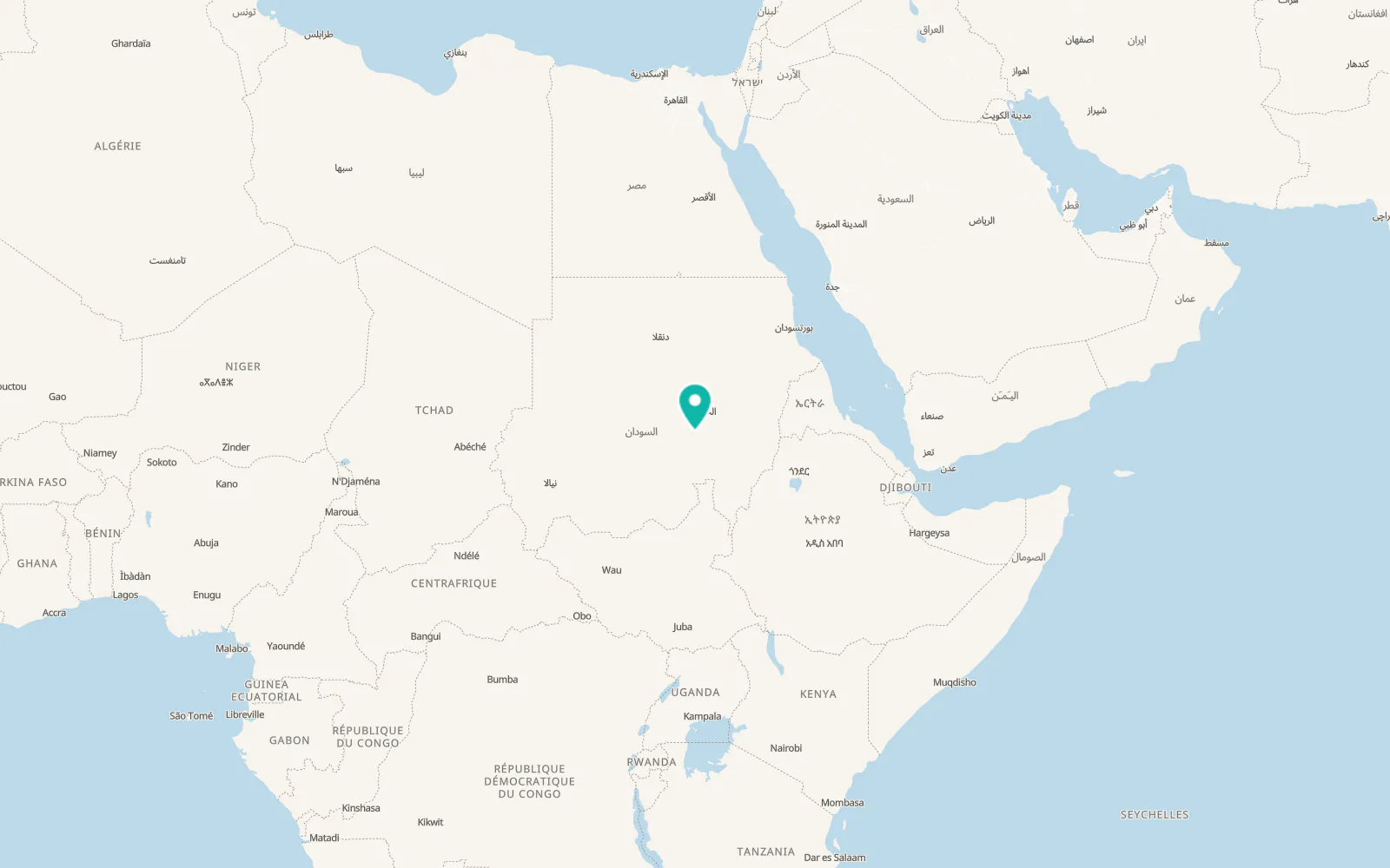 Map of Wad az Zāki