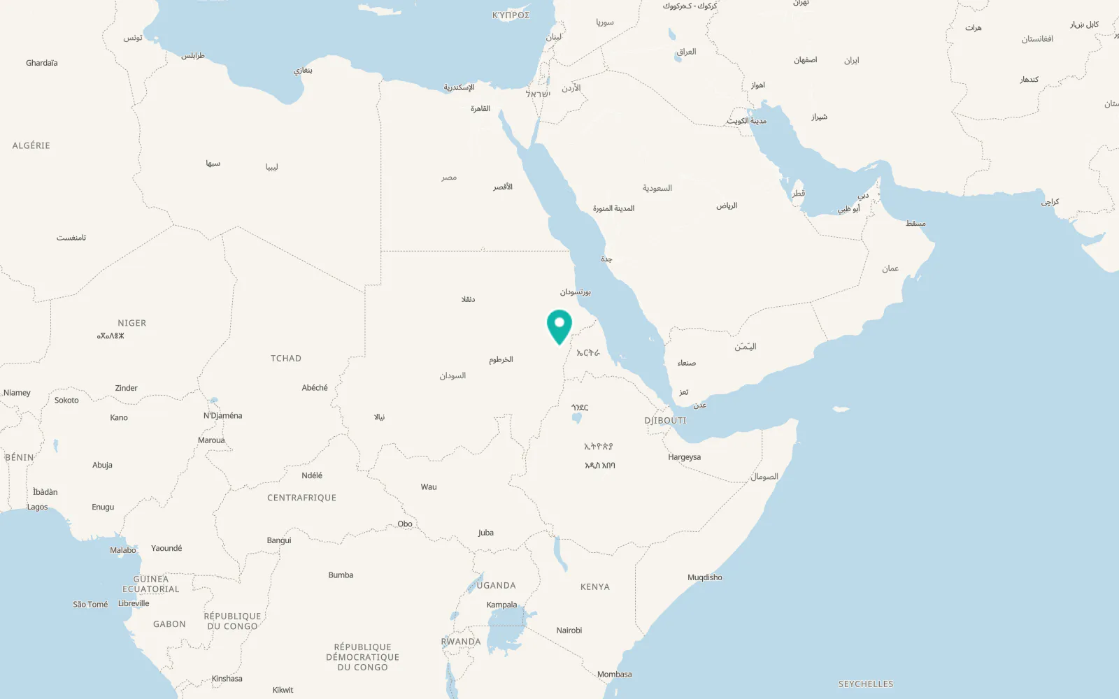 Map of Wagar