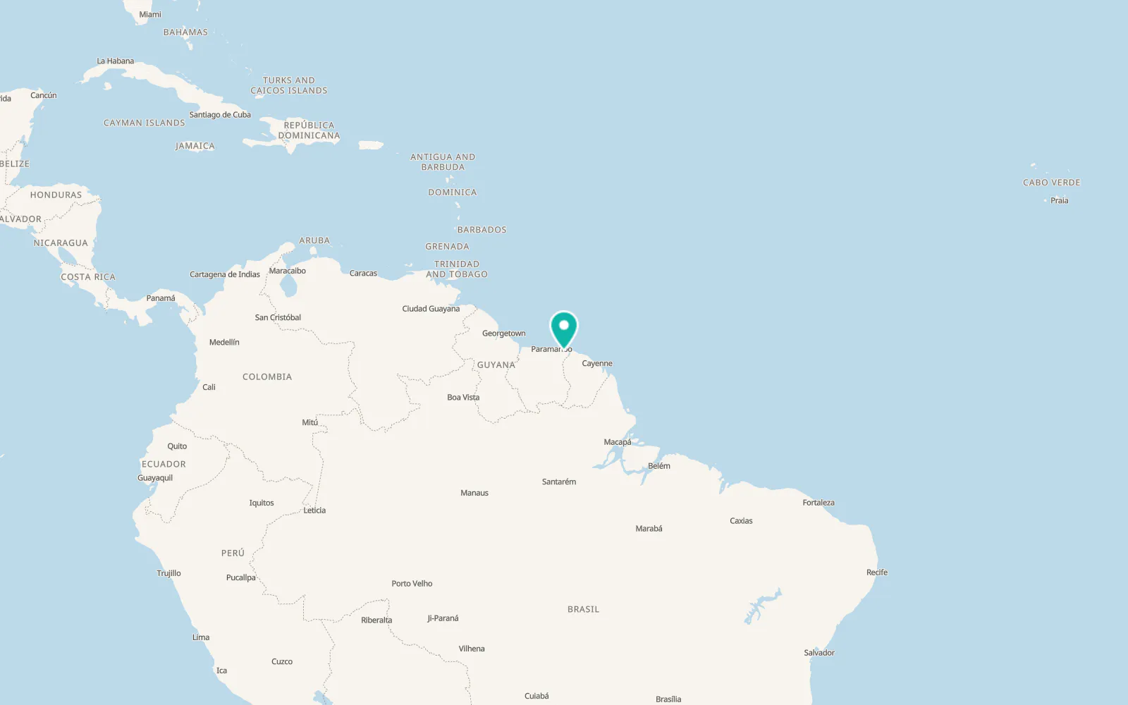 Map of Moengo