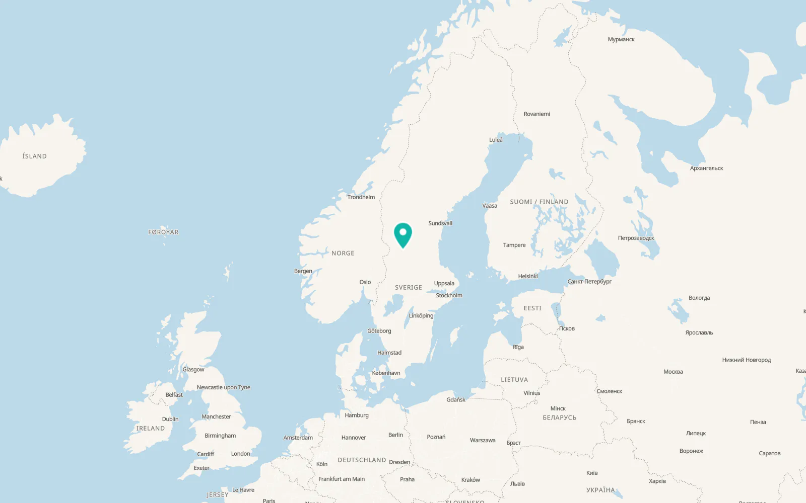 Map of Älvdalen
