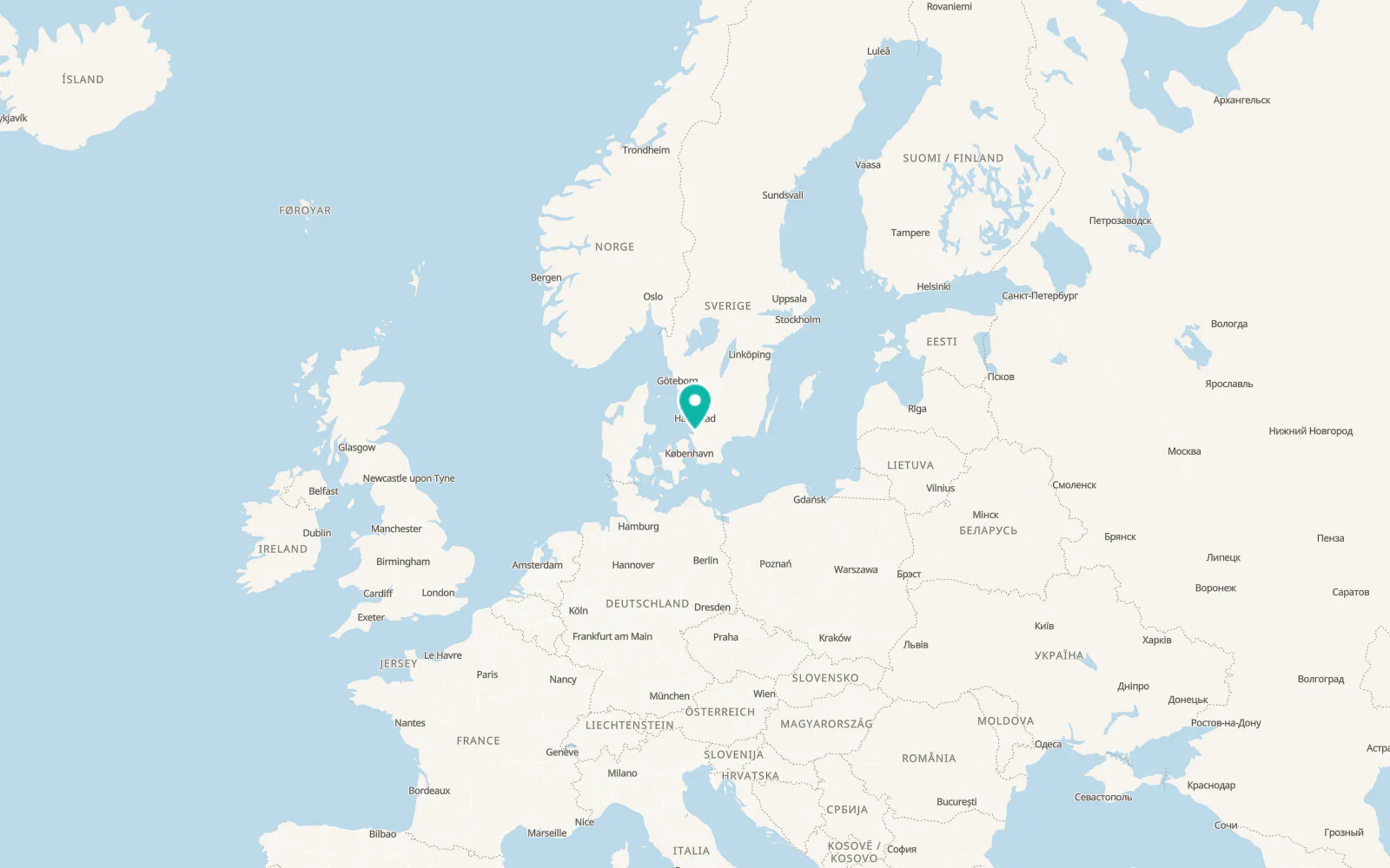 Map of Ängelholm