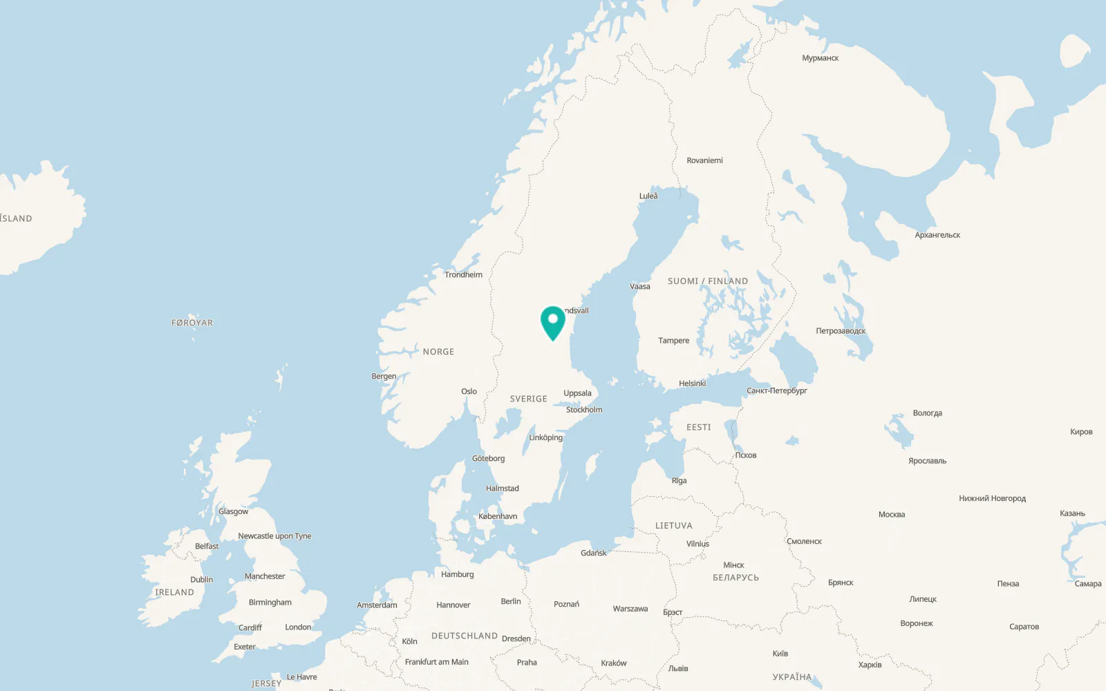 Map of Alfta