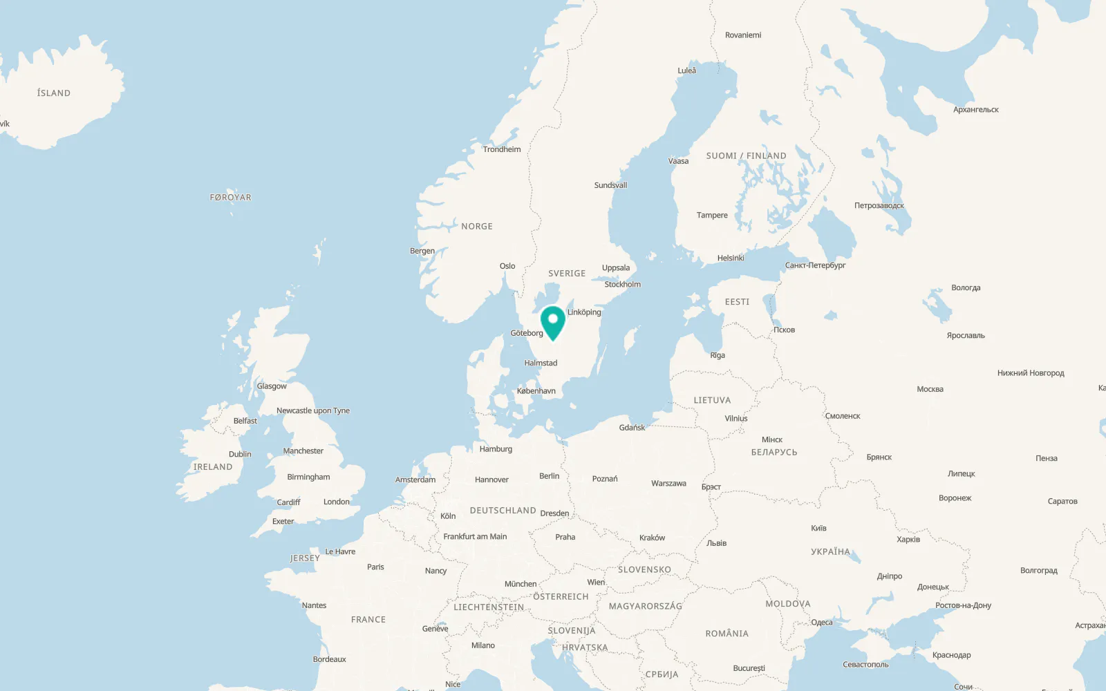 Map of Anderstorp