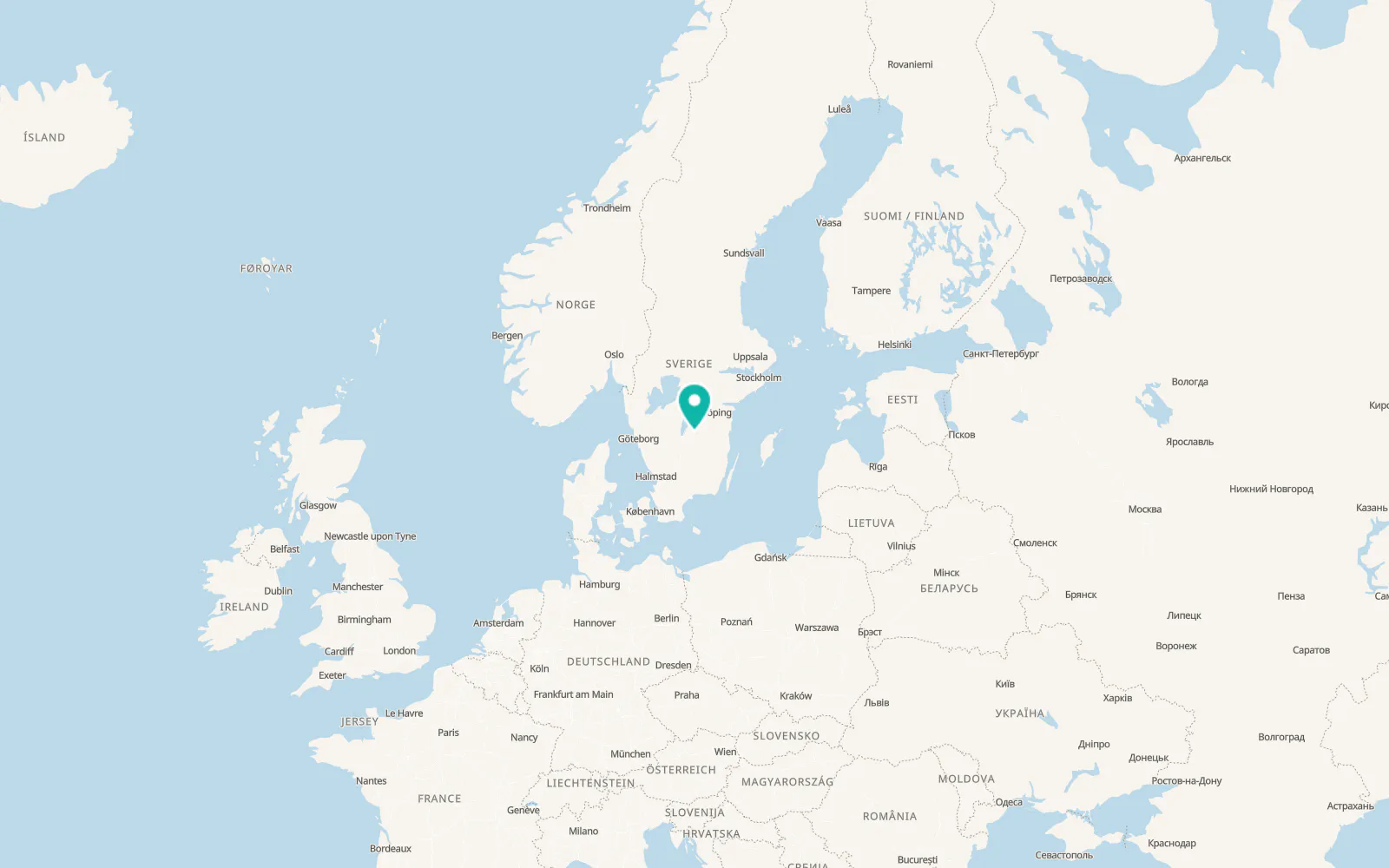Map of Aneby