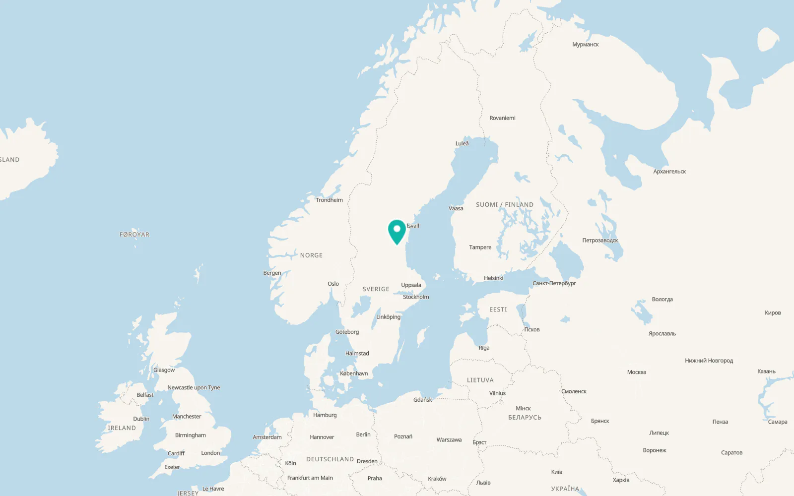 Map of Arbrå