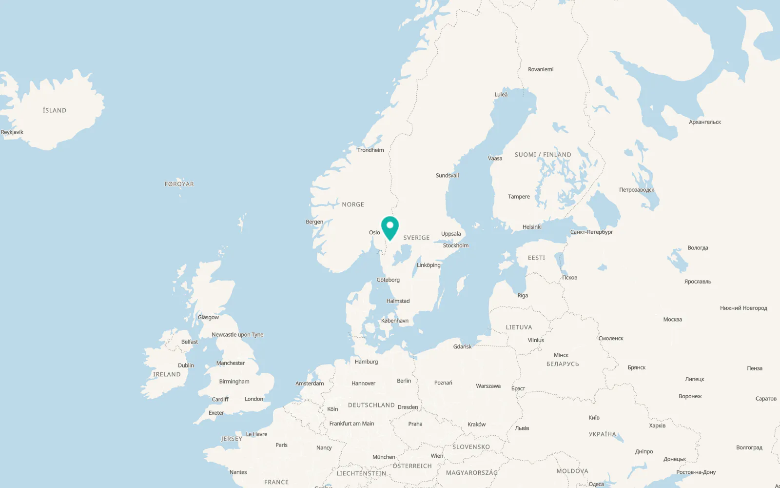 Map of Årjäng