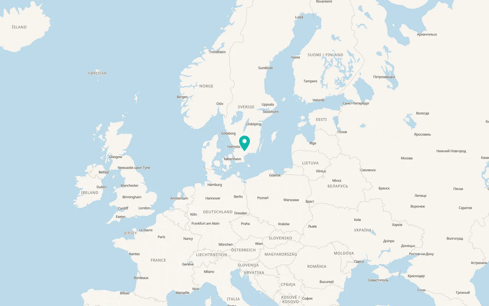 Map of Arkelstorp