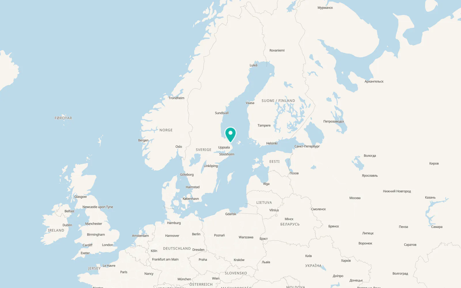 Map of Arnö