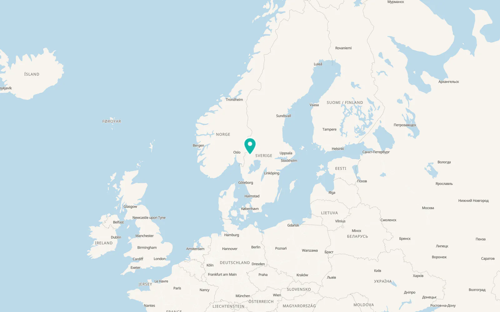 Map of Arvika