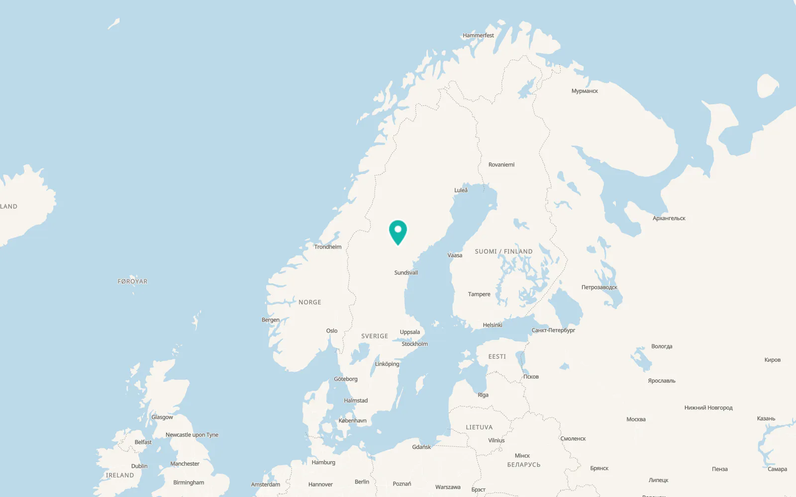 Map of Ås
