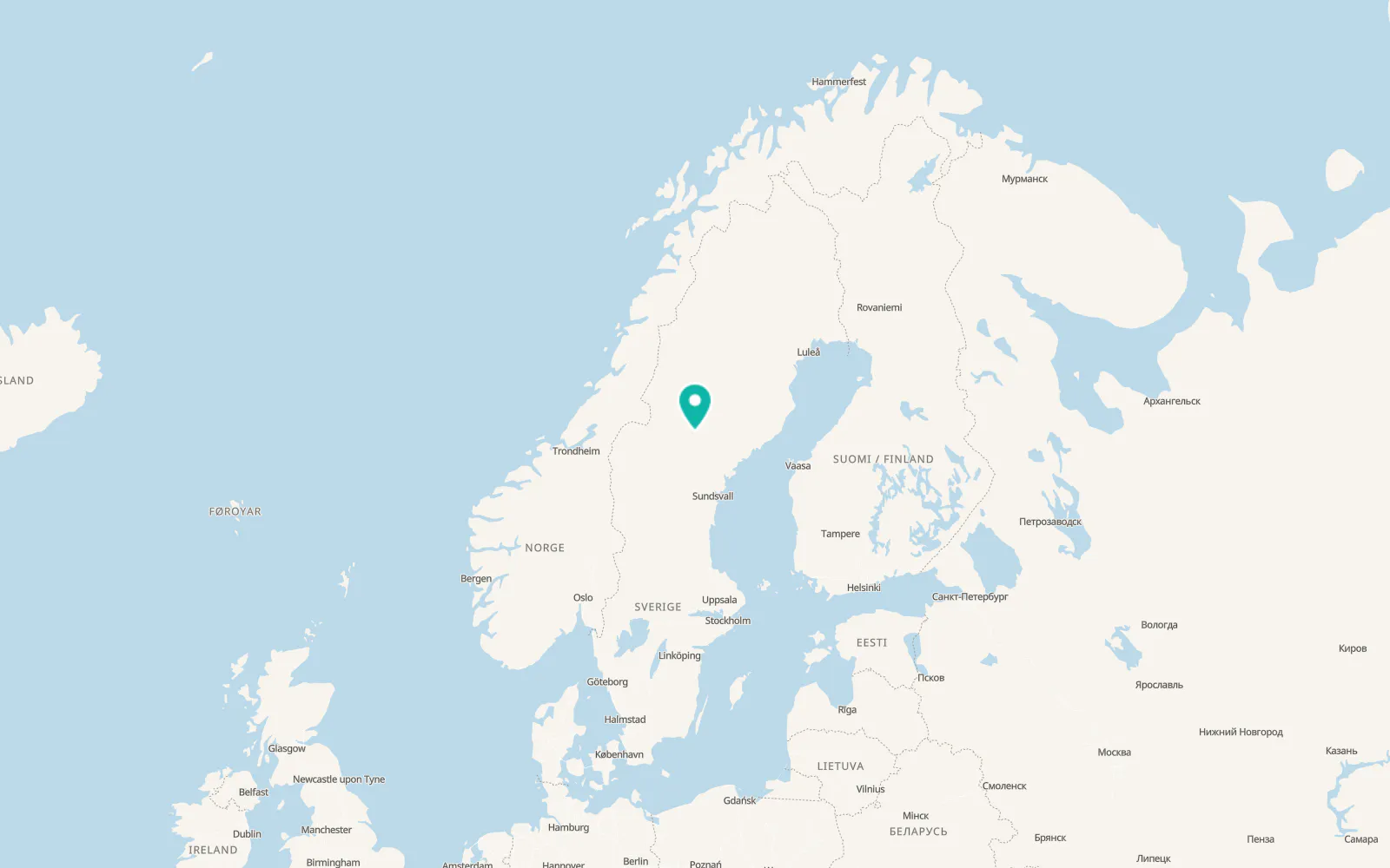 Map of Backe