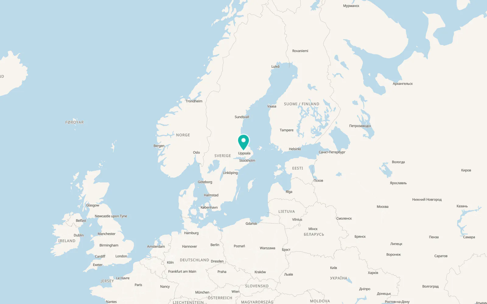 Map of Bälinge